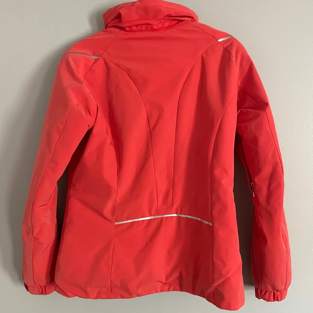 Descente Heat Ski Jacket Womens 10 Med Coral Full‎ Zip Winter Coat Pink